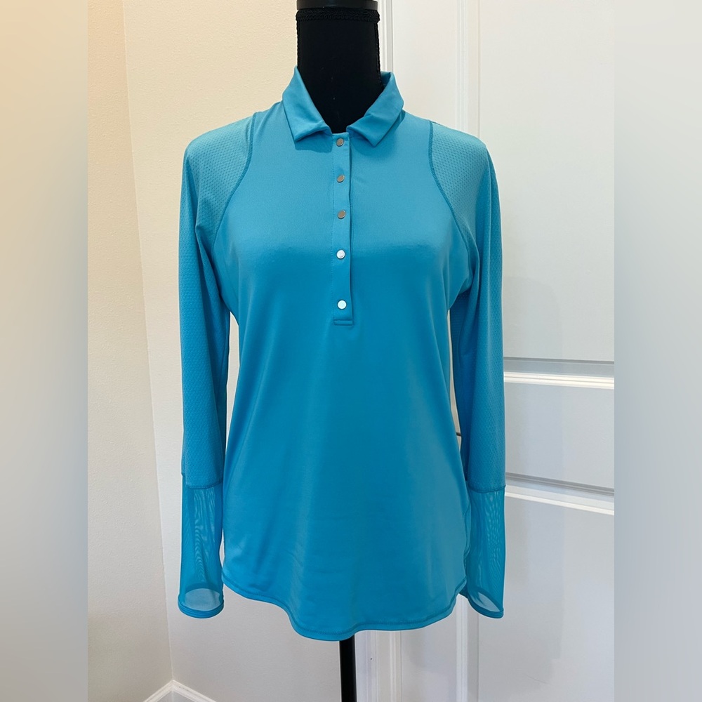 Lucky in Love Turquoise Long Sleeve Top